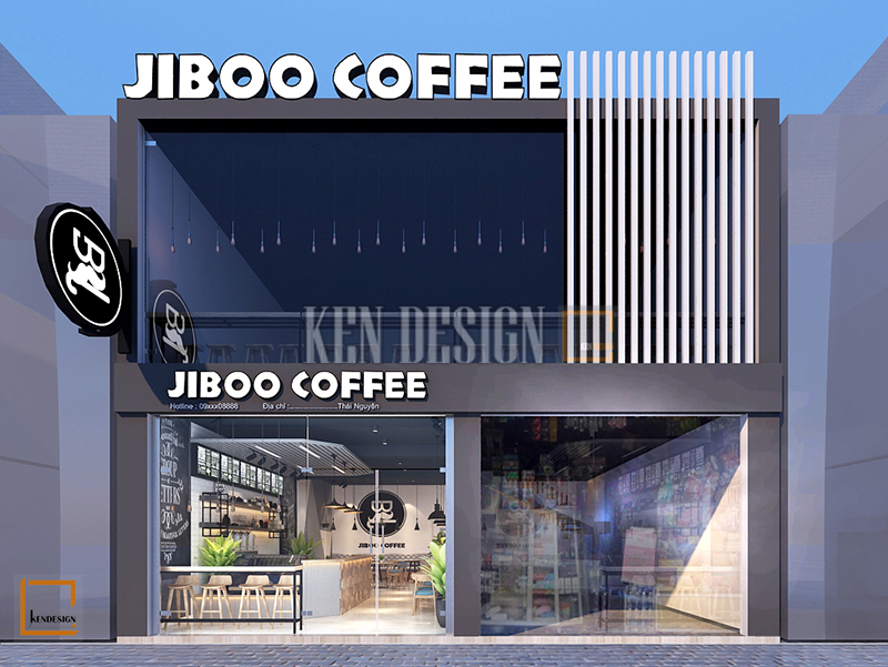 Thiết kế quán cafe Jiboo